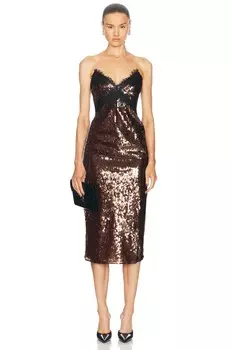 Платье Ellen с пайетками Retrofete, темно-коричневый