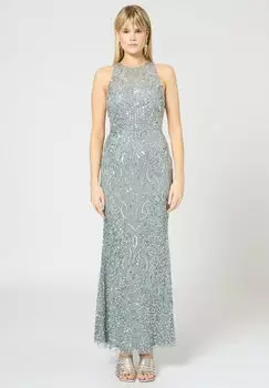 Платье EMBELLISHED SEQUINS BEAUUT, серый