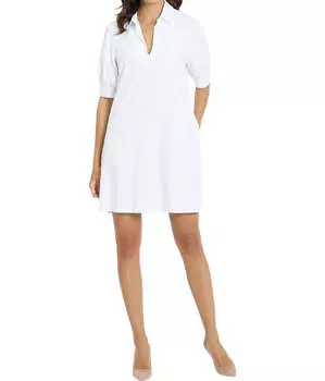 Платье Emerson Jacquard в цвете Garden Gate белого цвета JUDE CONNALLY