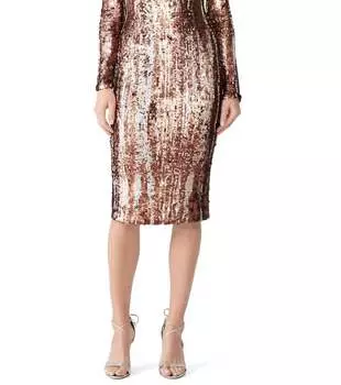 Платье Emery Matte в матовом бронзовом цвете Multi Dress The Population