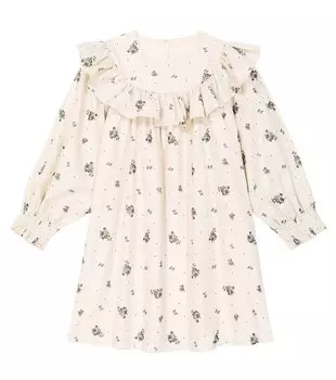 Платье emma с цветочным принтом C'Era Una Volta, белый