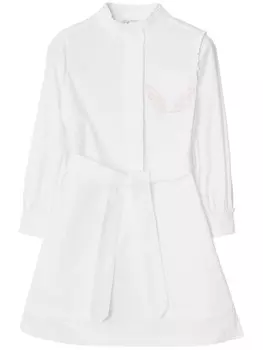 Платье Equestrian Knight Burberry Kids, белый