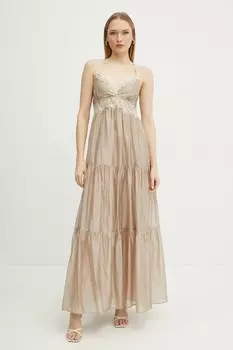 Платье Ermanno Scervino, бежевый