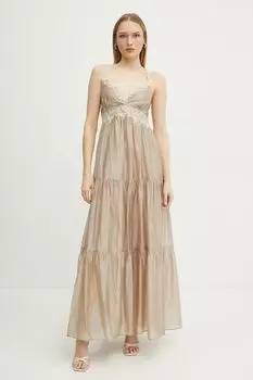 Платье Ermanno Scervino, бежевый