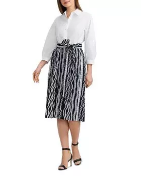 Платье Esther 34 с косичками Foxcroft, мультиколор