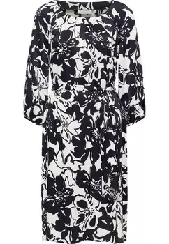 Платье ETERNA, черный/белый