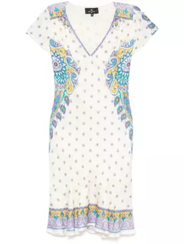 Платье ETRO с принтом пейсли, нейтральный