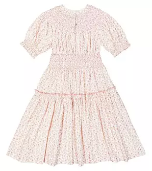 Платье Evelina из смесового хлопка C'Era Una Volta, розовый