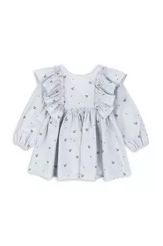 Платье EVIA LS BOW DRESS GOTS Konges Sljd, синий