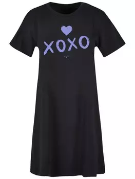 Платье F4NT4STIC Valentinstag xoxo, черный
