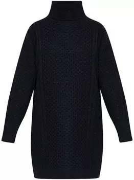 Платье Fabiana Filippi из натуральной шерсти, черный