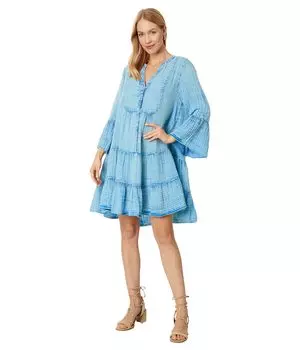 Платье Faherty Dream Cotton Gauze Kasey Dress, цвет Light Indigo Wash 2