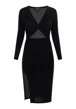 Платье faina Abend Mit Glanzgarn, черный