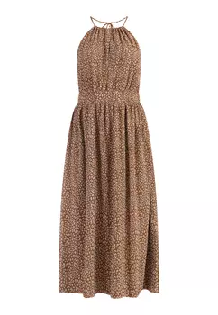 Платье faina Midi Aus Chiffon, цвет Kamel Weiss
