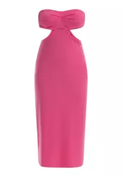 Платье faina Midi Mit Cut Outs, розовый