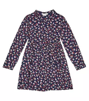 Платье fantine с принтом Bonpoint, синий