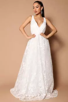 Платье Fashion Nova A34940, белый