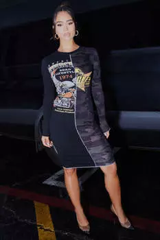 Платье Fashion Nova D29633, черный