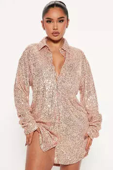 Платье Fashion Nova D8340CPD, золотой