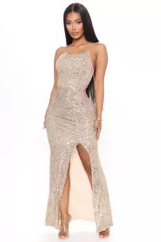 Платье Fashion Nova DR1467, золотой