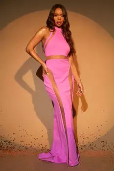 Платье Fashion Nova GW22X2131, розовый