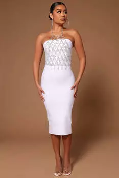 Платье Fashion Nova GWC043, белый