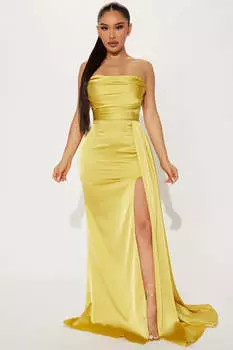 Платье Fashion Nova MF21769, шартрез