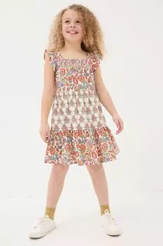 Платье Fatface Milly с цветочным принтом Fat Face, белый