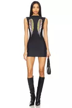 Платье "Feather" 1Xblue, black