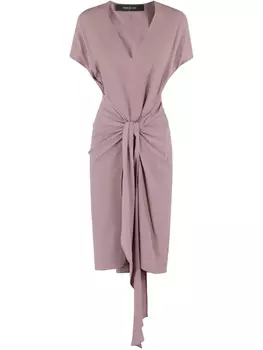 Платье Federica Tosi с v-образным вырезом, розовый