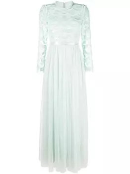 Платье Fifi с пайетками Needle & Thread, зеленый