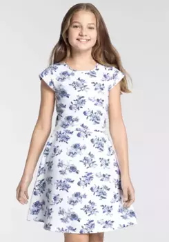 Платье-фигуристка KangaROOS " Kangaroos Girls", с короткими рукавами, белый