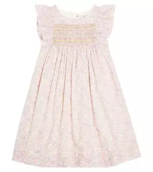 Платье fiorella с цветочным принтом Bonpoint, мультиколор