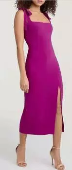 Платье Флинна в ярком сливовом цвете cinq a sept, цвет vibrant plum