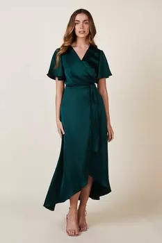 Платье «Флоренция» с каскадным узором из коллекции подружек невесты Rewritten, зеленый