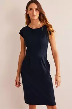 Платье Florrie из 100% хлопкового джерси Boden, синий