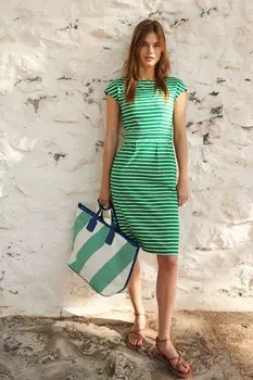 Платье Florrie из джерси Boden, зеленый