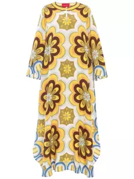 Платье Flying с цветочным принтом La DoubleJ, желтый
