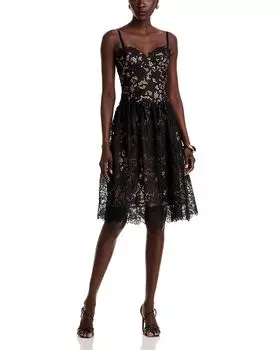 Платье Flyn Wire Cup L'AGENCE, черный