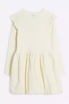 Платье фонарик для девочек River Island, бежевый