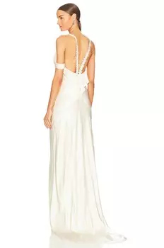 Платье For Love & Lemons Pearl Bridal, слоновая кость