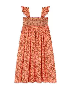 Платье Frances Smocked для девочек - Little Kid, Big Kid Bonpoint, оранжевый