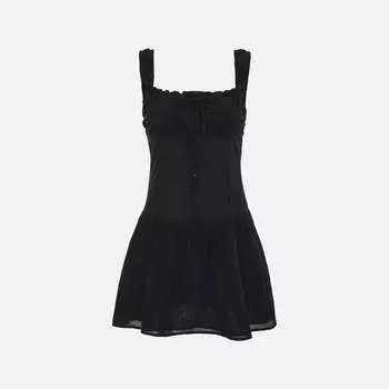 Платье Frankies Bikinis Christia Gauze Dress, черный