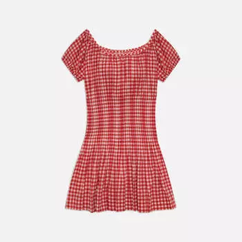 Платье Frankies Bikinis Sadie Gauze Dress, цвет Cherry Gingham