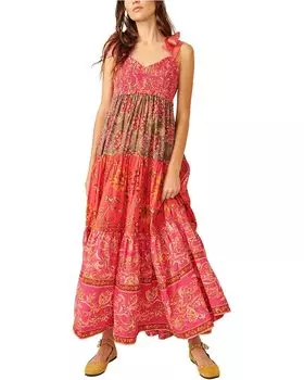 Платье Free People Bluebell Maxi, цвет Magenta Combo