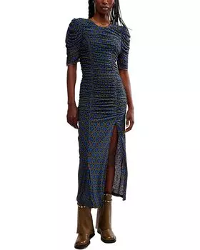 Платье Free People Briella Midi, цвет Army Combo