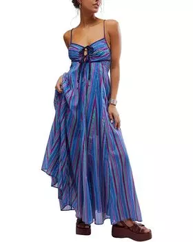 Платье Free People Dream Weaver Maxi, цвет Teal Combo