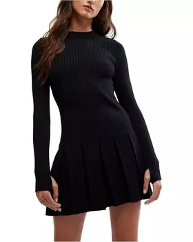 Платье Free People Emmy Mini, черный