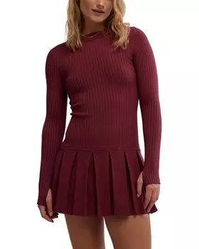 Платье Free People Emmy Mini, цвет Aged Red