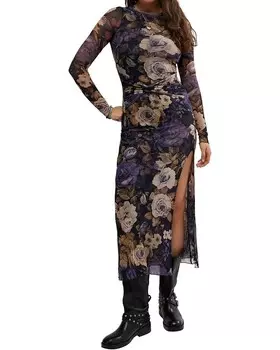 Платье Free People Gianni Maxi, цвет Denim Combo